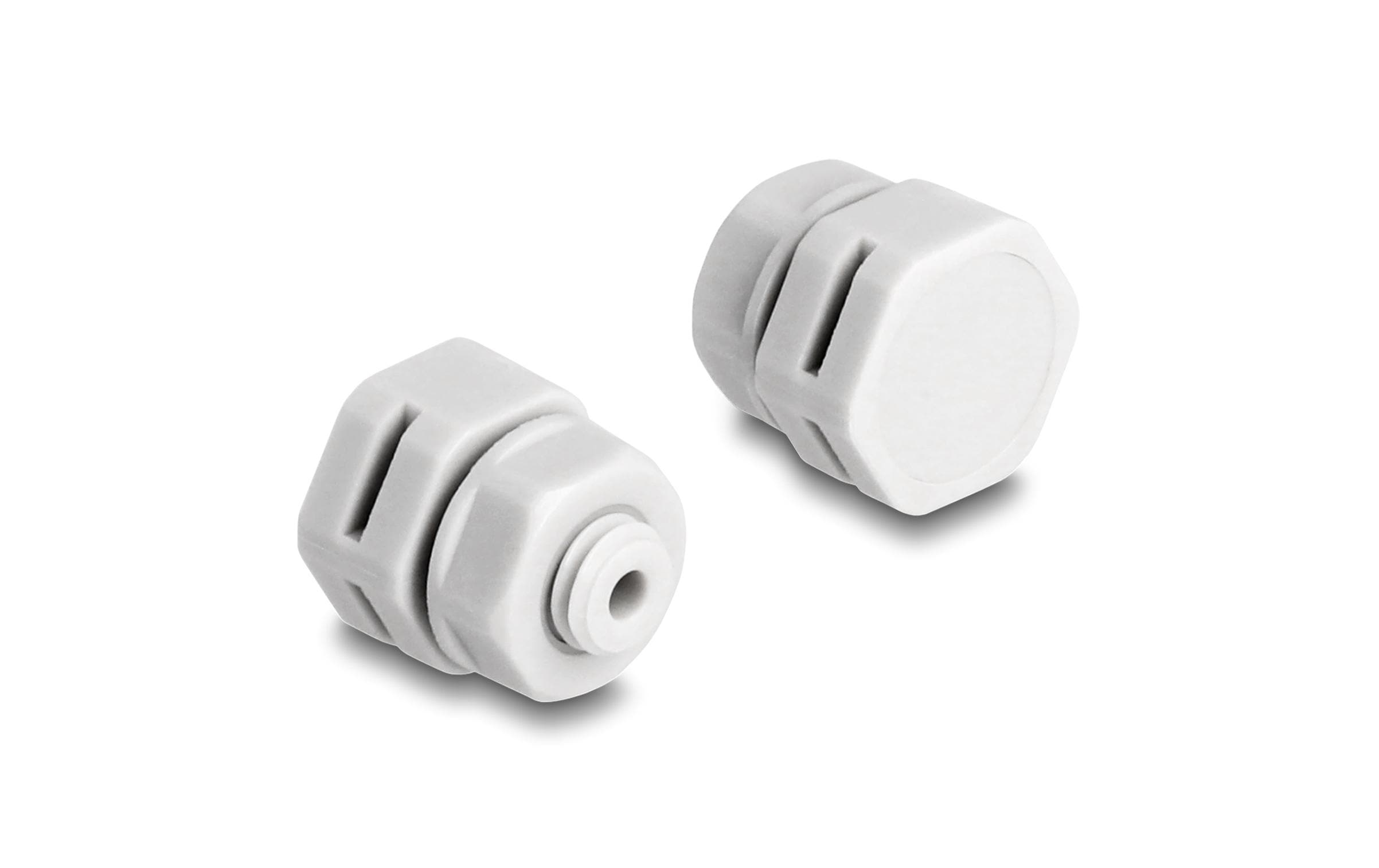 Delock Kabelverschraubung M6, grau 2 Stück