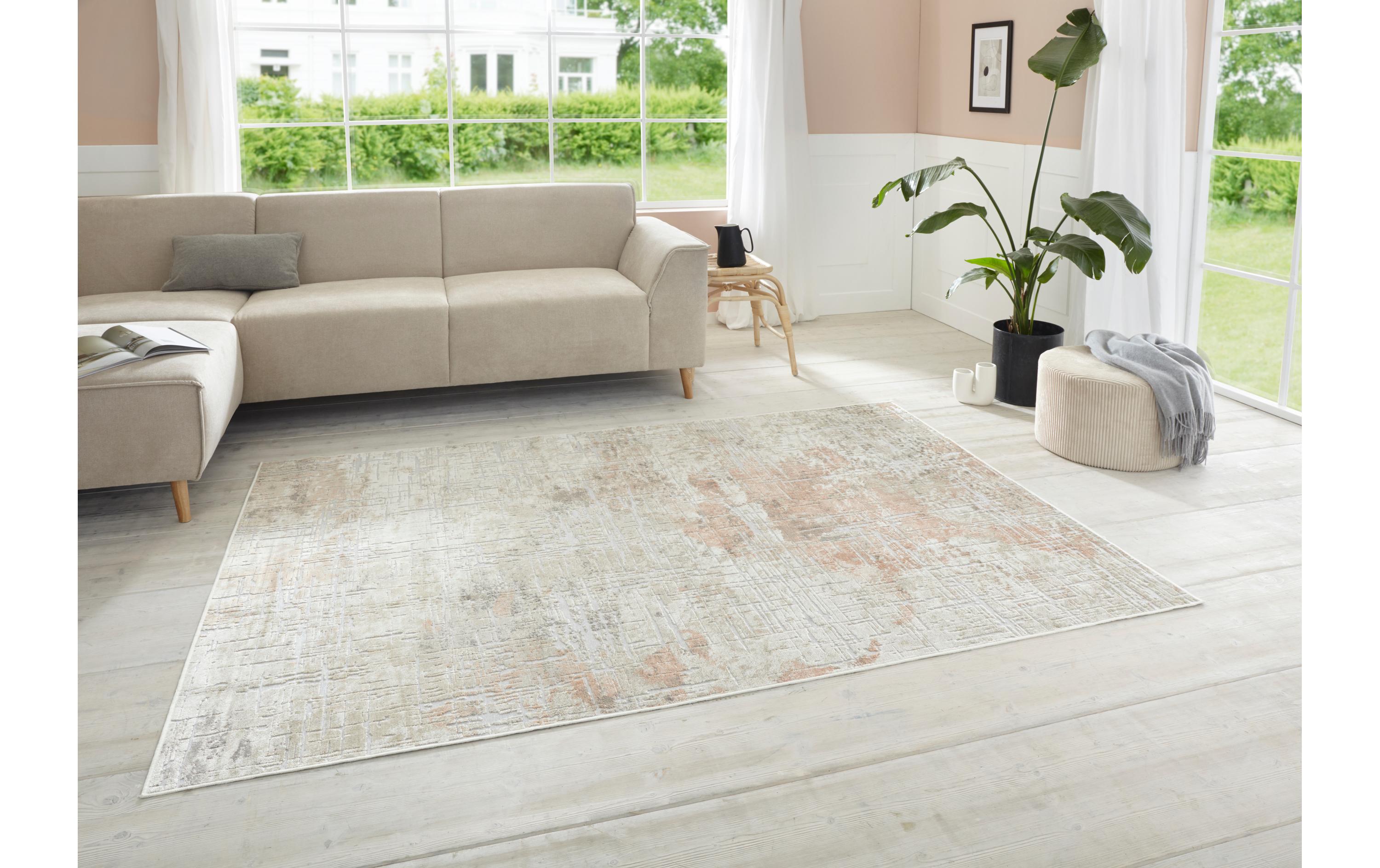 Elle Decoration Teppich Chameis 160 cm x 230 cm, Beige/Peach