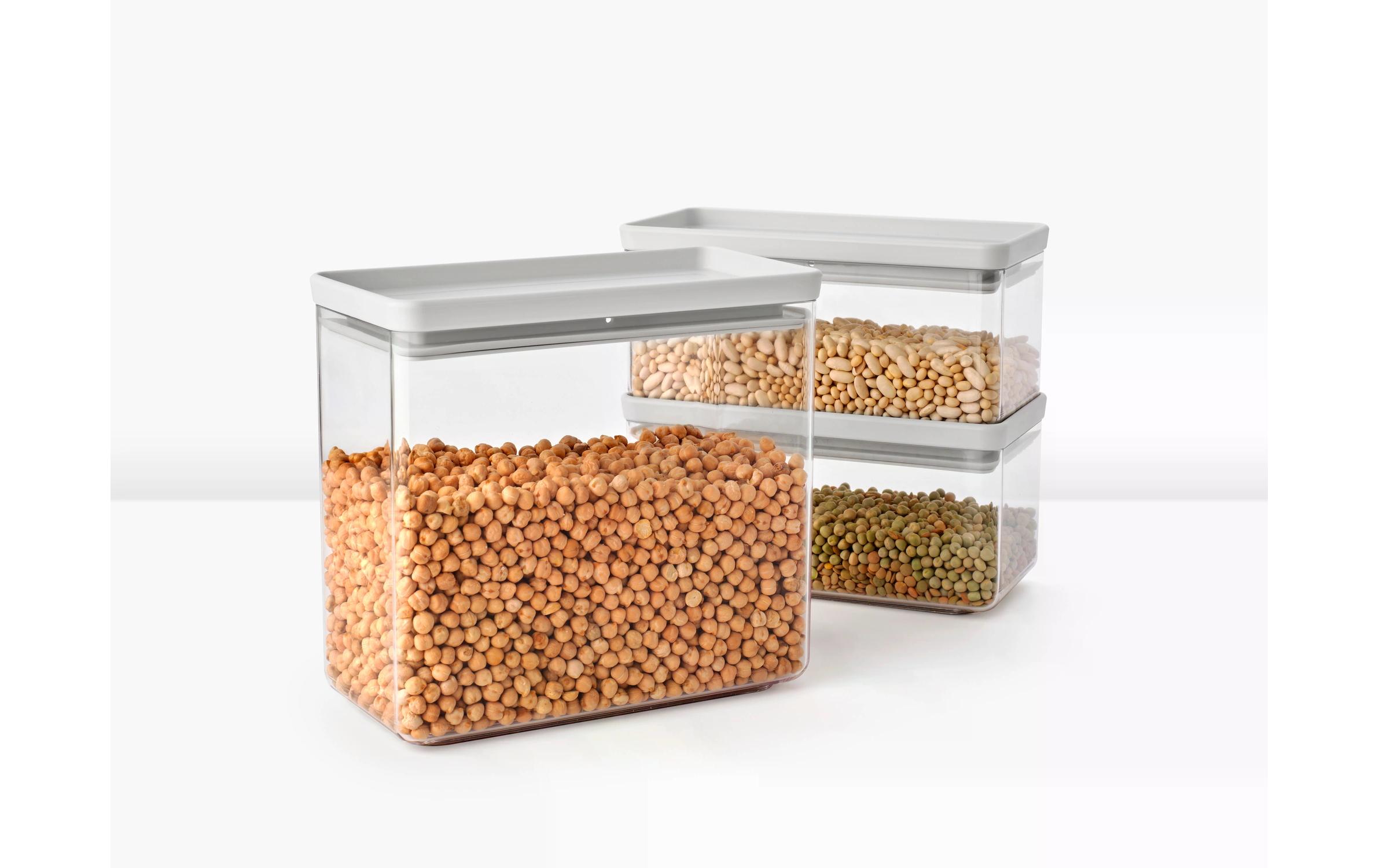 Brabantia Vorratsdose Tasty+ 6.5 l, Hellgrau/Transparent