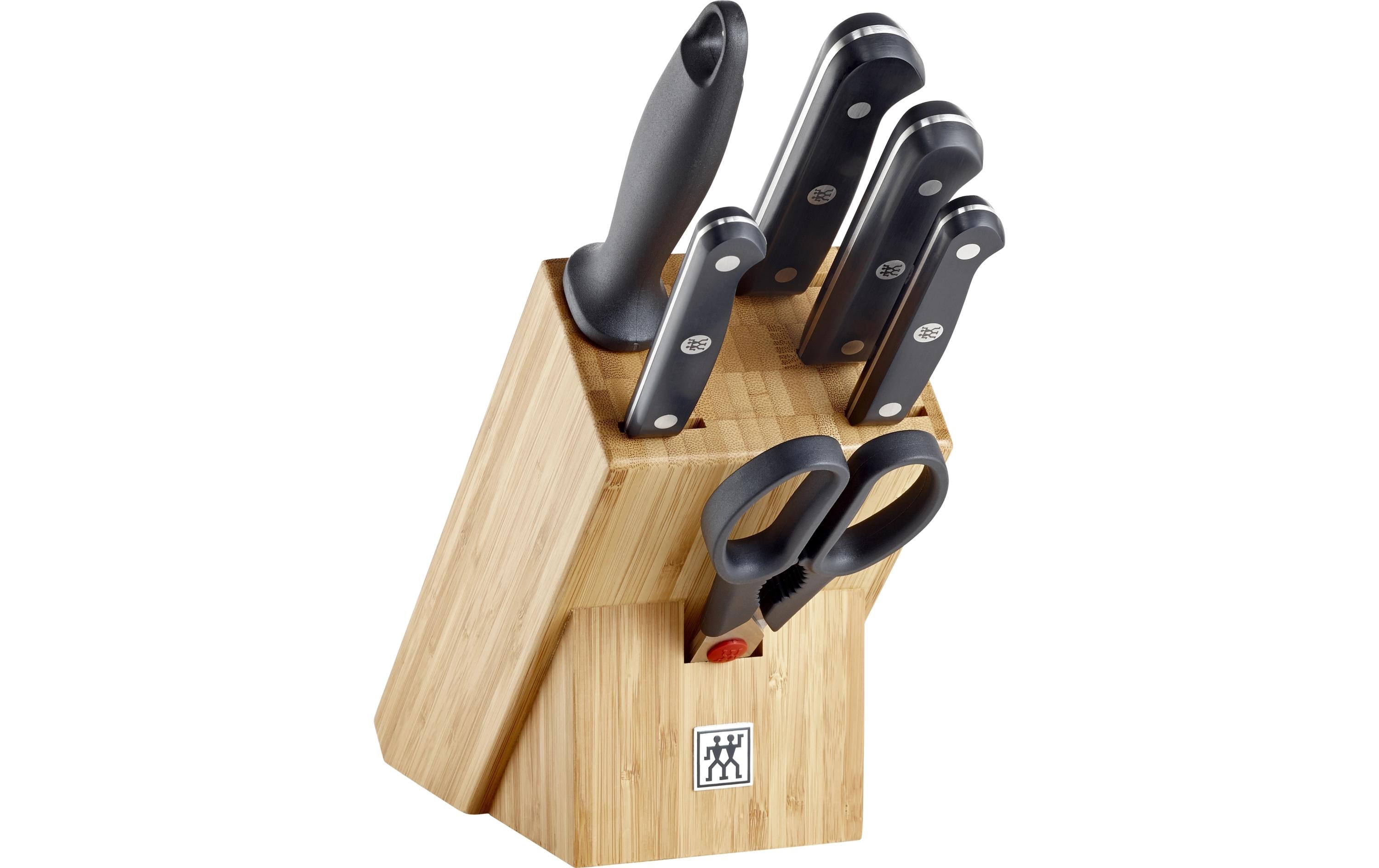 Zwilling Messerblock-Set mit Messer Gourmet Natur, 7-teilig