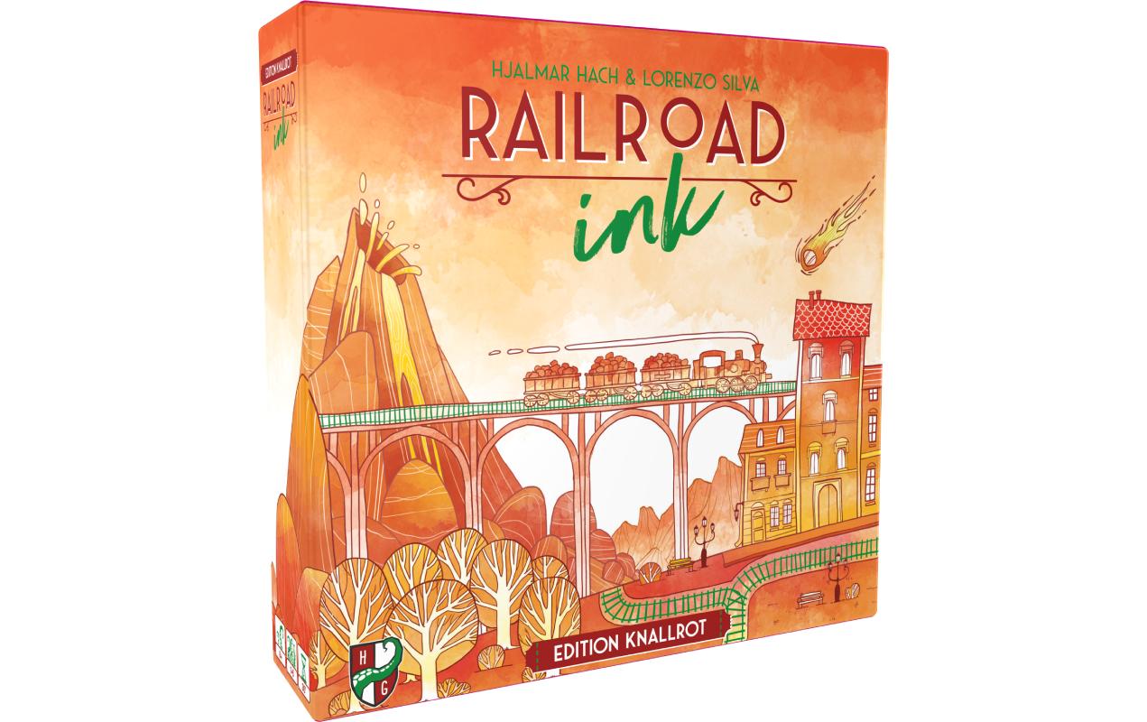 Fata Morgana Familienspiel Railroad Ink: Knallrot