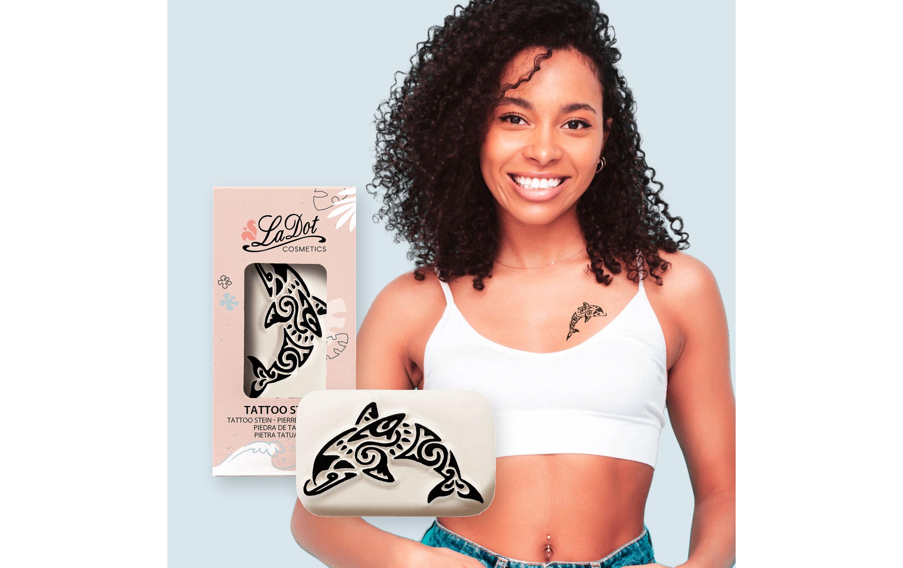 LaDot Tattoostempel Delphin Medium