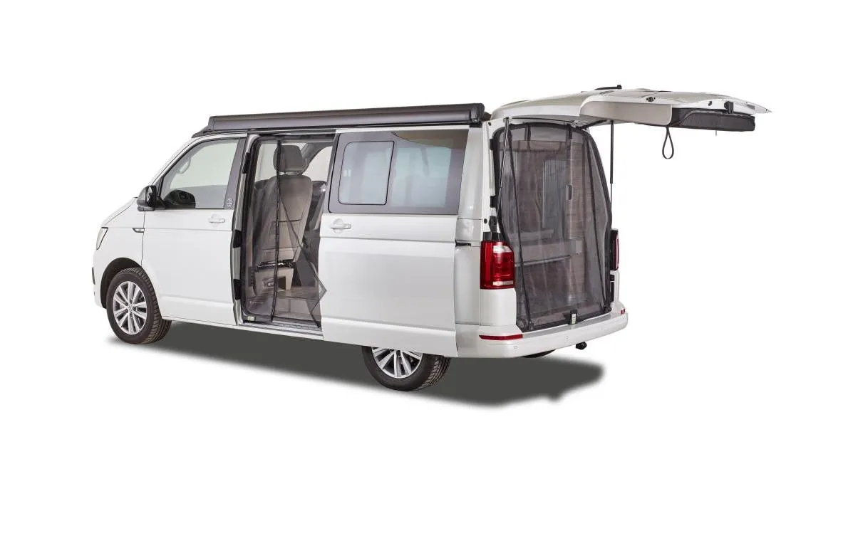 Van Quito Moskitonetz mit Schiebetüren, links Van Quito Moskitonetz mit Schiebetüren, links