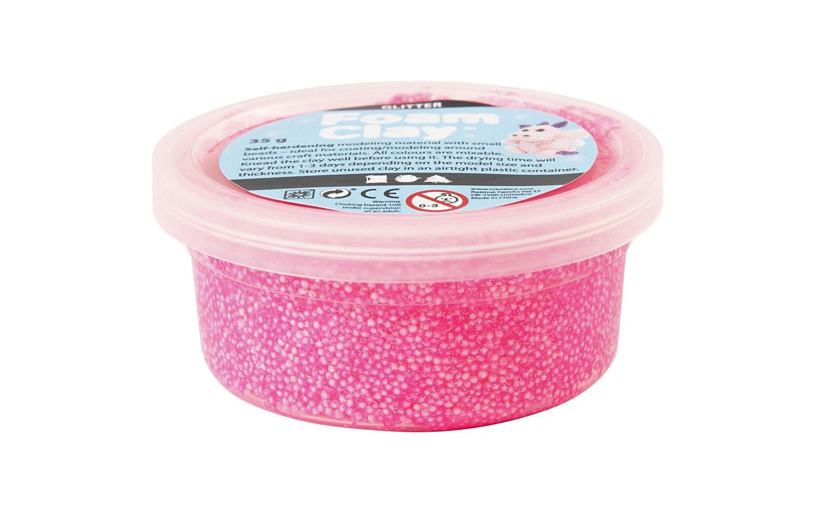 Creativ Company Modelliermasse Foam Clay 35 g Glitzer Pink Creativ Company Modelliermasse Foam Clay 35 g Glitzer Pink