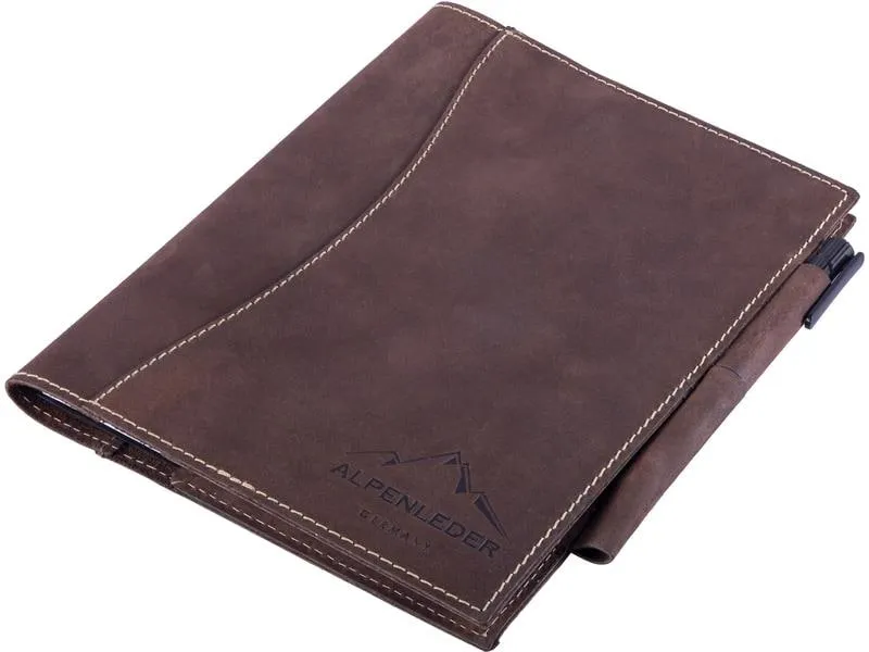 Alpenleder Notizbuch Schiller A5, liniert, Büffelleder Braun Alpenleder Notizbuch Schiller A5, liniert, Büffelleder Braun