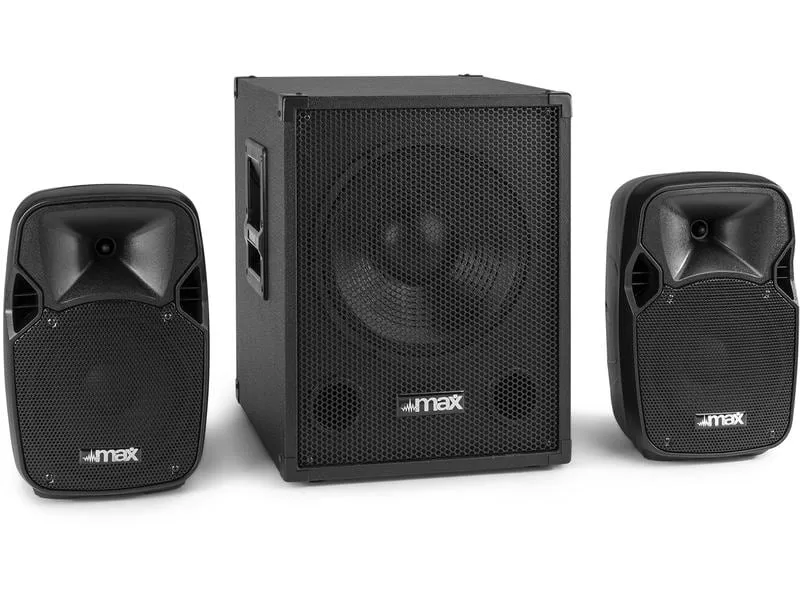 MAX PA-System MX700 Kompaktes 2.1 Soundsystem MAX PA-System MX700 Kompaktes 2.1 Soundsystem