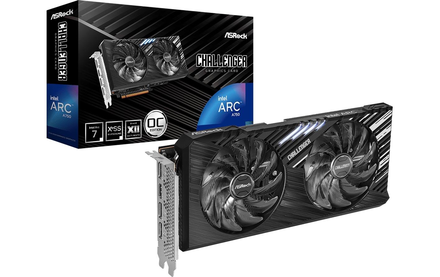 ASRock Grafikkarte Intel Arc A750 Challenger SE 8 GB ASRock Grafikkarte Intel Arc A750 Challenger SE 8 GB