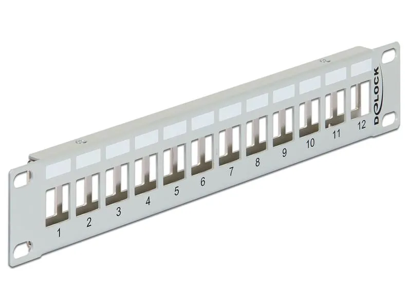 Delock Patchpanel 12 Port, Keystone 10 Rack Delock Patchpanel 12 Port, Keystone 10 Rack