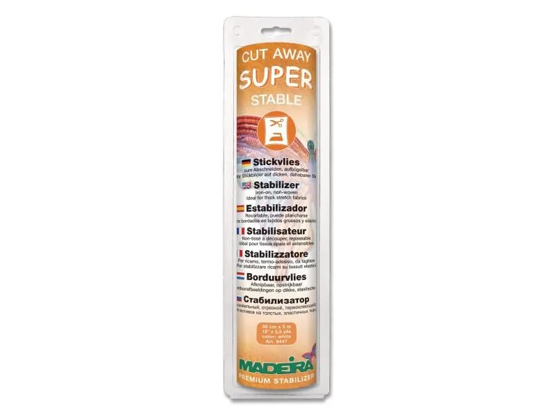 Madeira Stickvlies Cut Aways Super Stable 1 Stück Madeira Stickvlies Cut Aways Super Stable 1 Stück