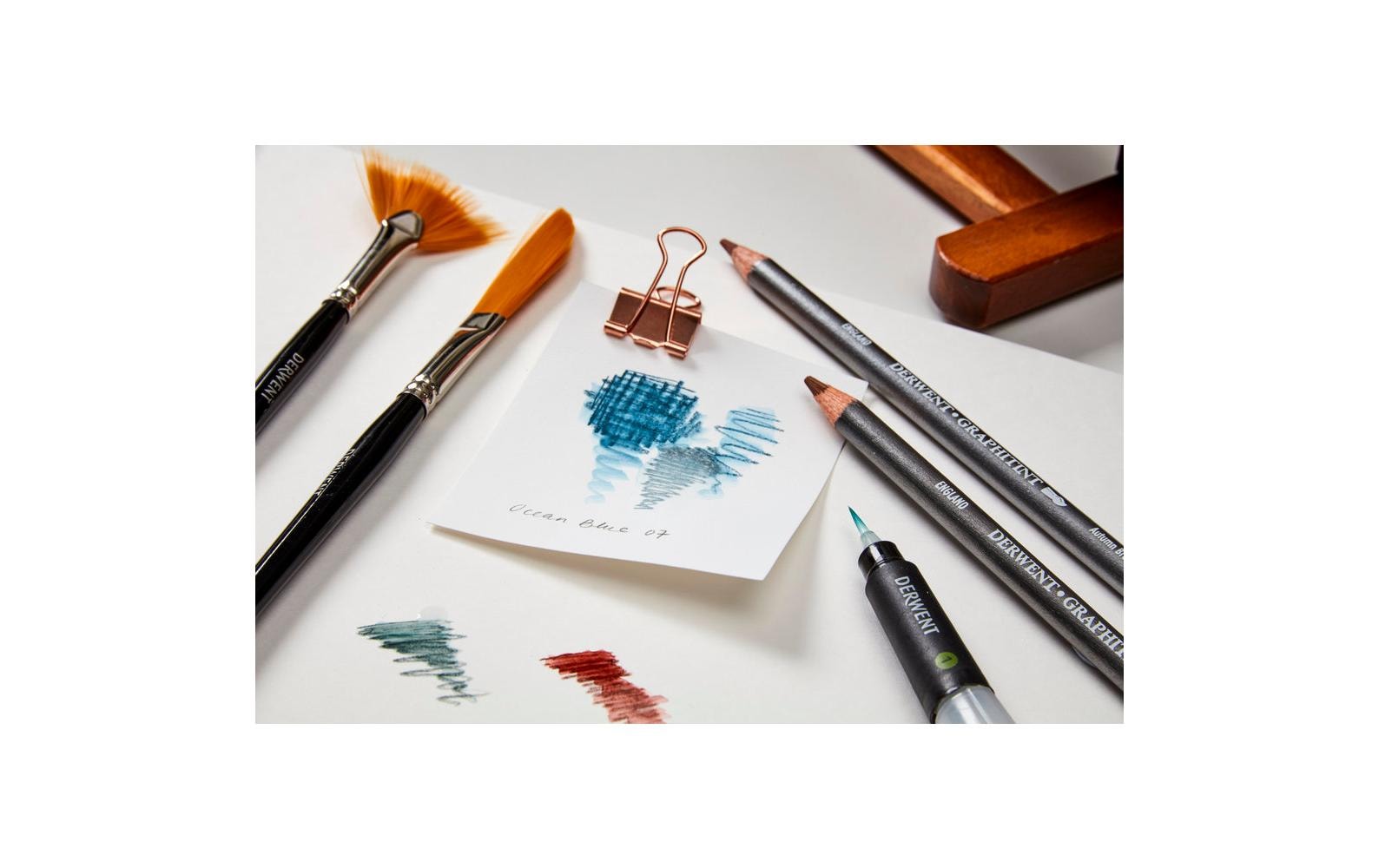 Derwent Graphitint Graphit-Zeichenstifte, wasserlöslich, 24-teilig Derwent Graphitint Graphit-Zeichenstifte, wasserlöslich, 24-teilig