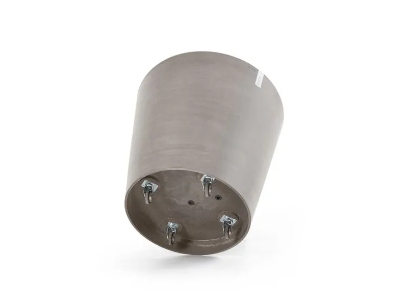 Ecopots Blumentopf Amsterdam Wheels Ø 60 cm Taupe