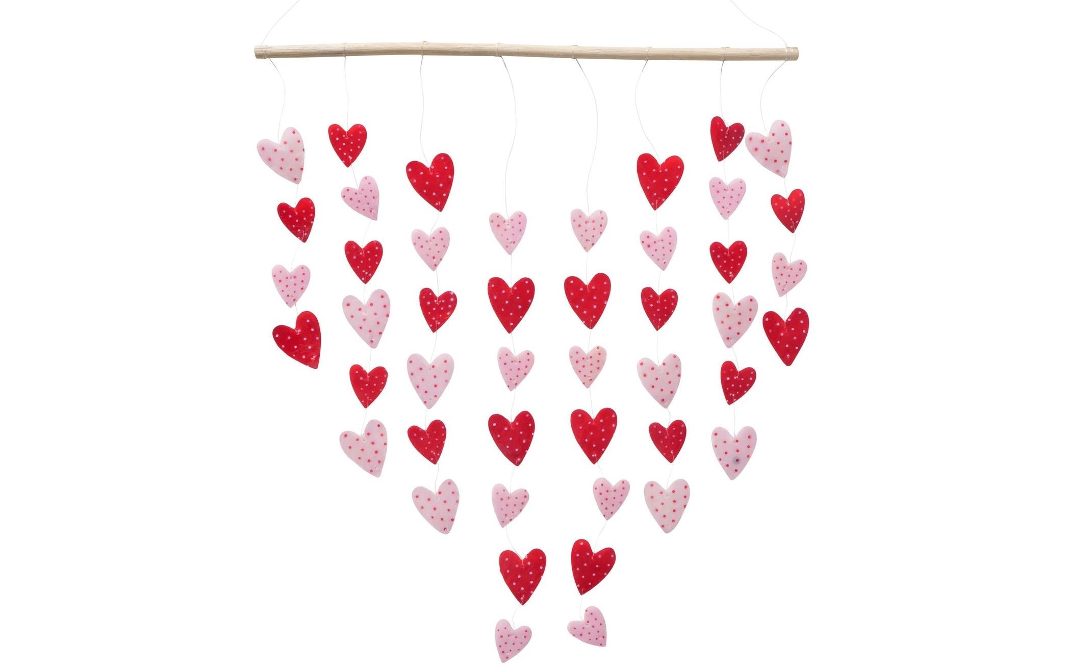 Boltze Windspiel Herzen Milena 105 cm