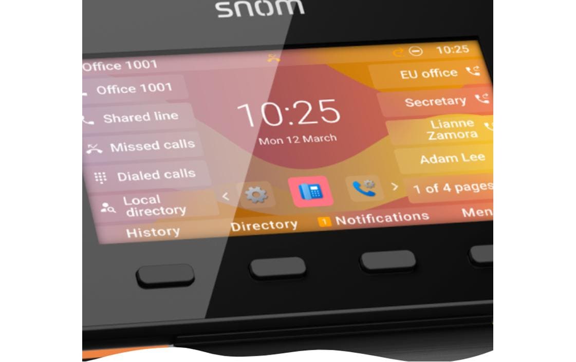snom Tischtelefon D865 Schwarz snom Tischtelefon D865 Schwarz