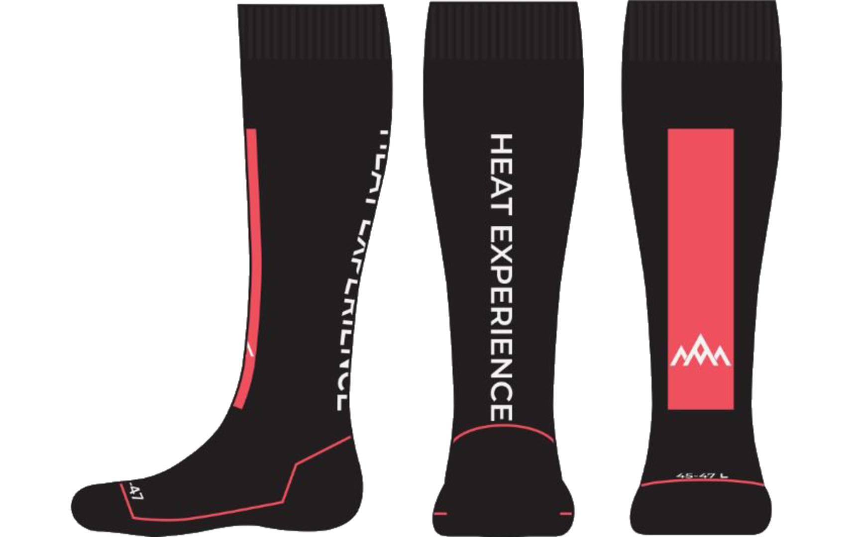 Heat Experience Beheizbare technische Socken mit Batterien - Rot/Schwarz M Heat Experience Beheizbare technische Socken mit Batterien - Rot/Schwarz M