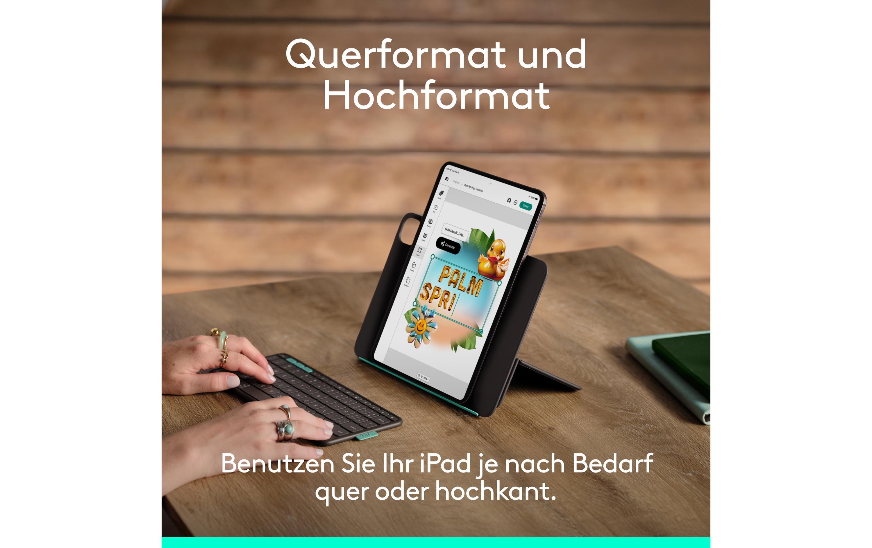 Logitech Tablet Tastatur Cover Flip Folio iPad Pro & Air11