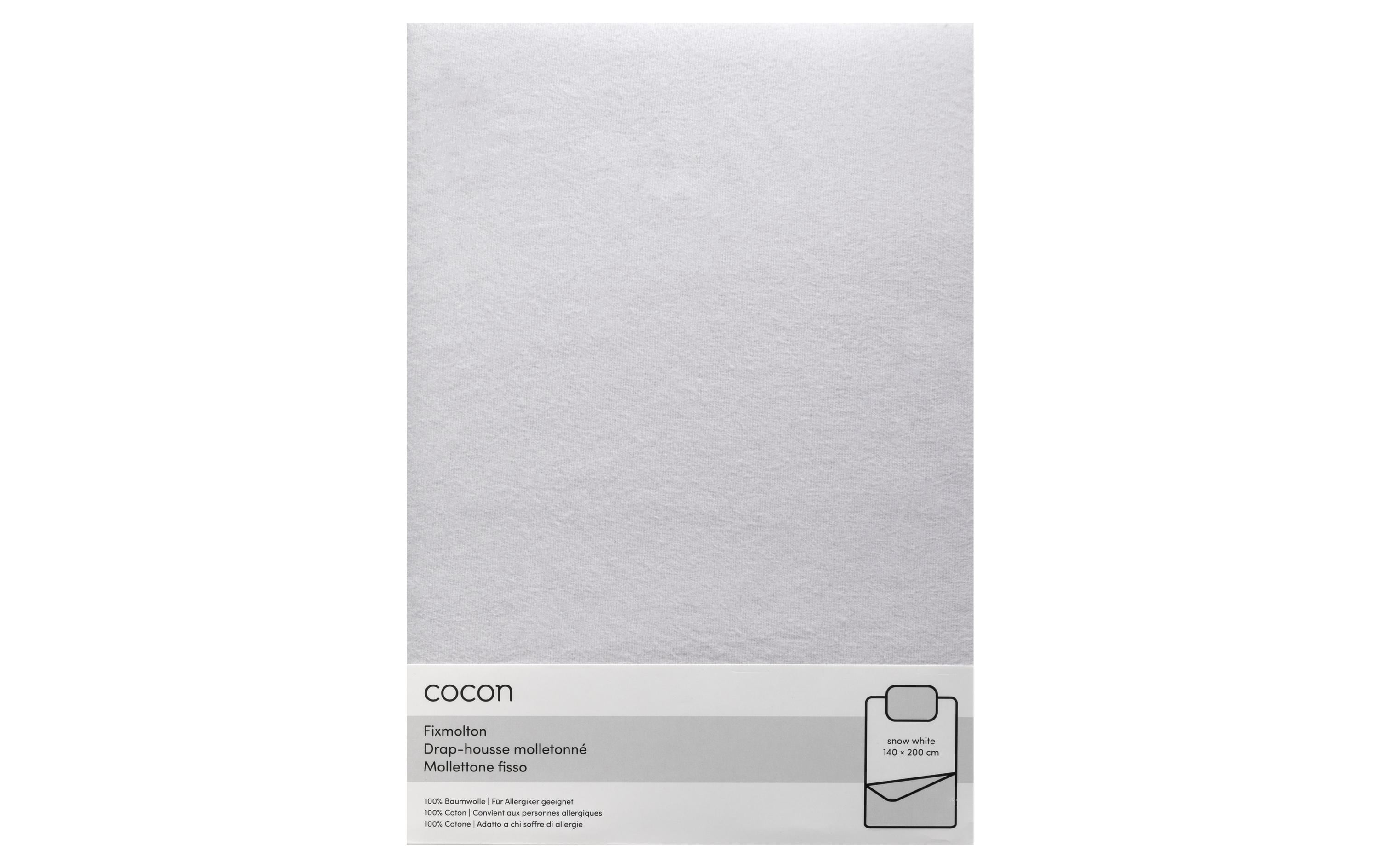 COCON Fixmolton 140 x 200 cm, Weiss