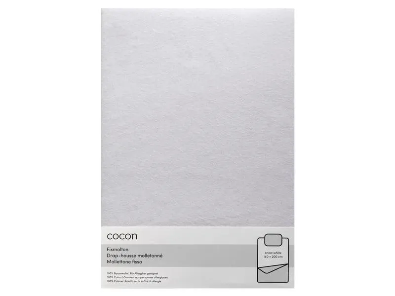 COCON Fixmolton 140 x 200 cm, Weiss