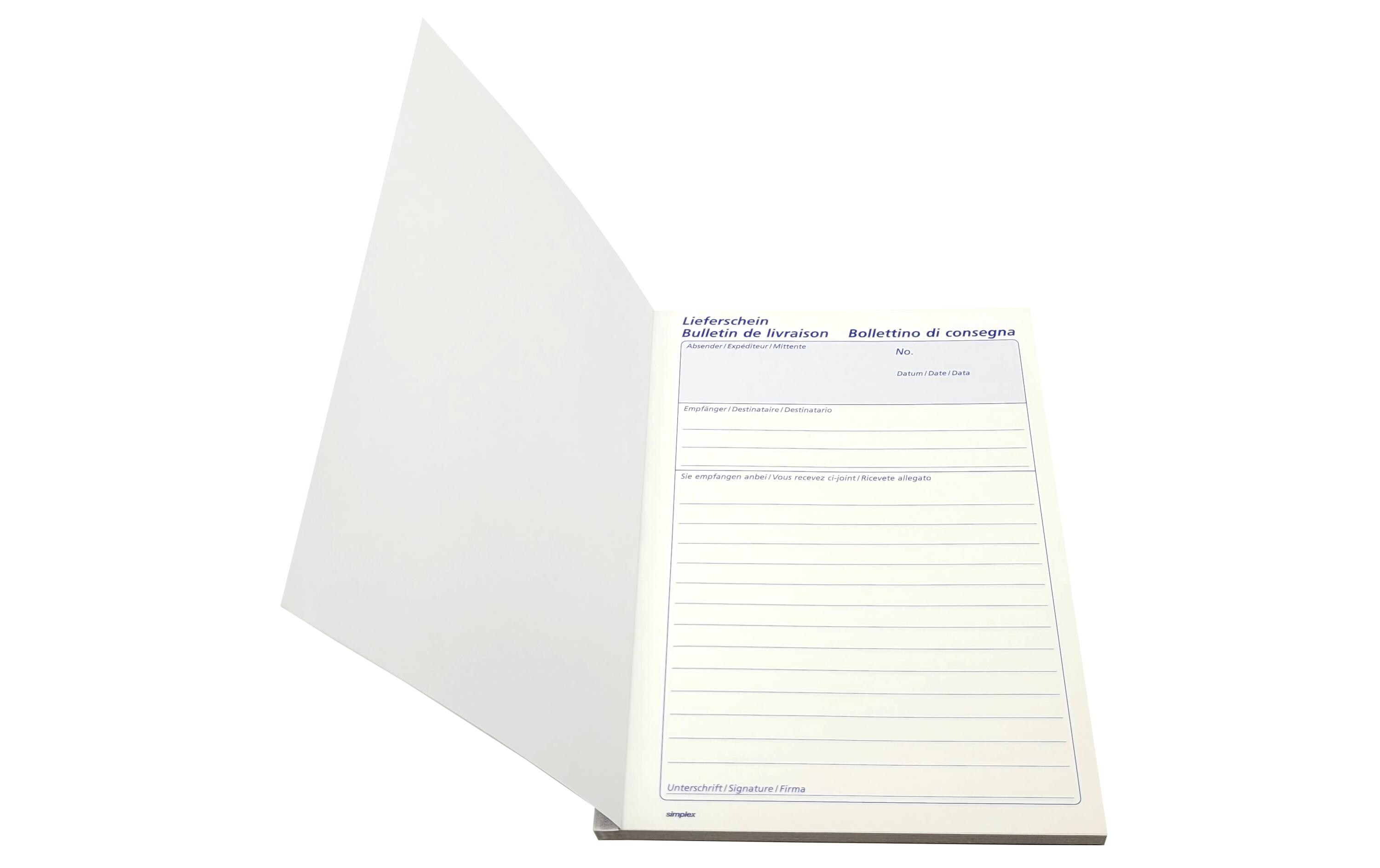 Simplex Durchschreibeblock A5 Duplico- Lieferscheine