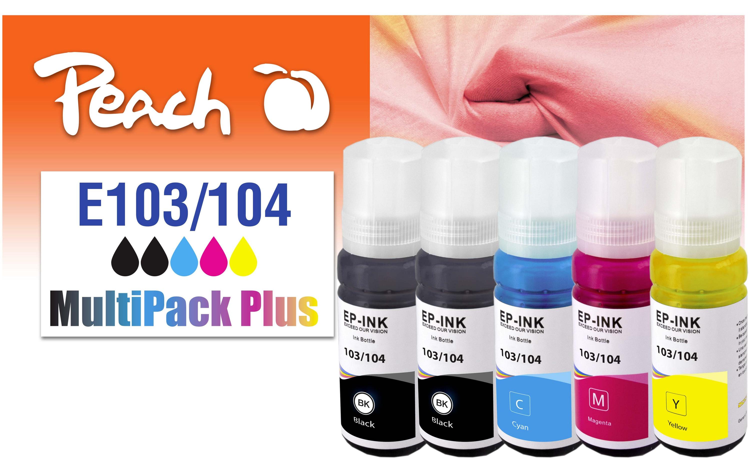 Peach Tinte Epson CISS 103/104 Multi-Pack+ C/M/Y/2x BK