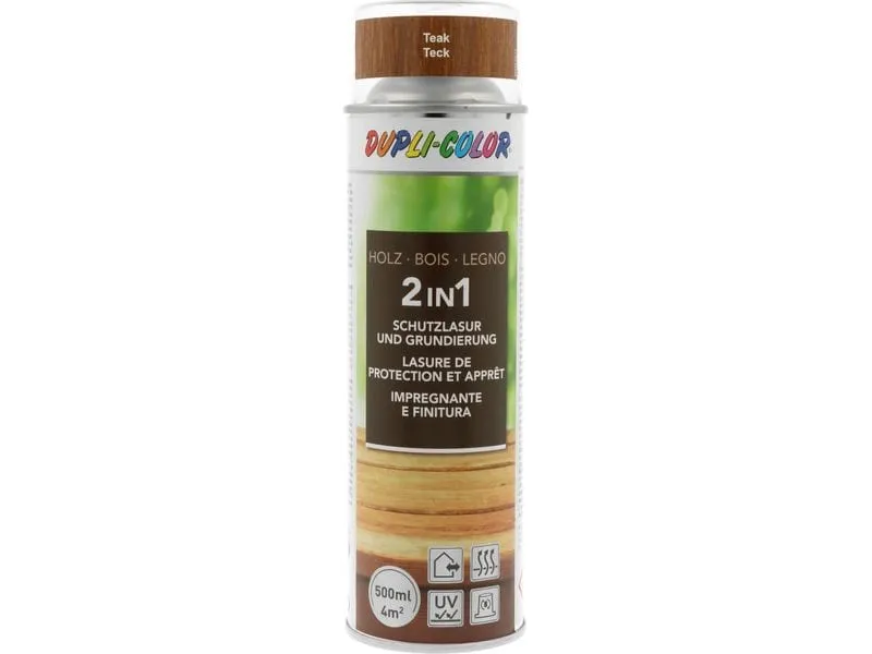 DUPLI-COLOR Holzschutzlasur Teak, 500 ml DUPLI-COLOR Holzschutzlasur Teak, 500 ml