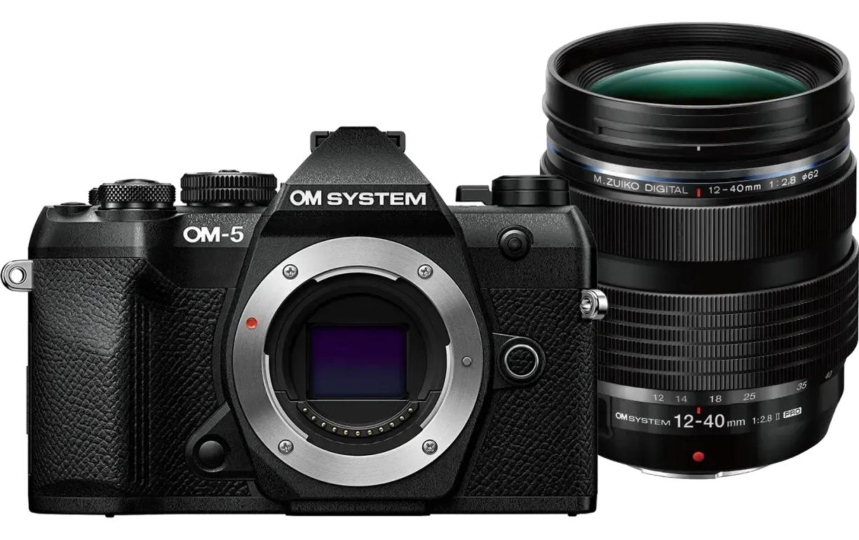 OM-System Fotokamera OM-5 Mark II Schwarz + 12-40 mm F2.8 PRO II Kit