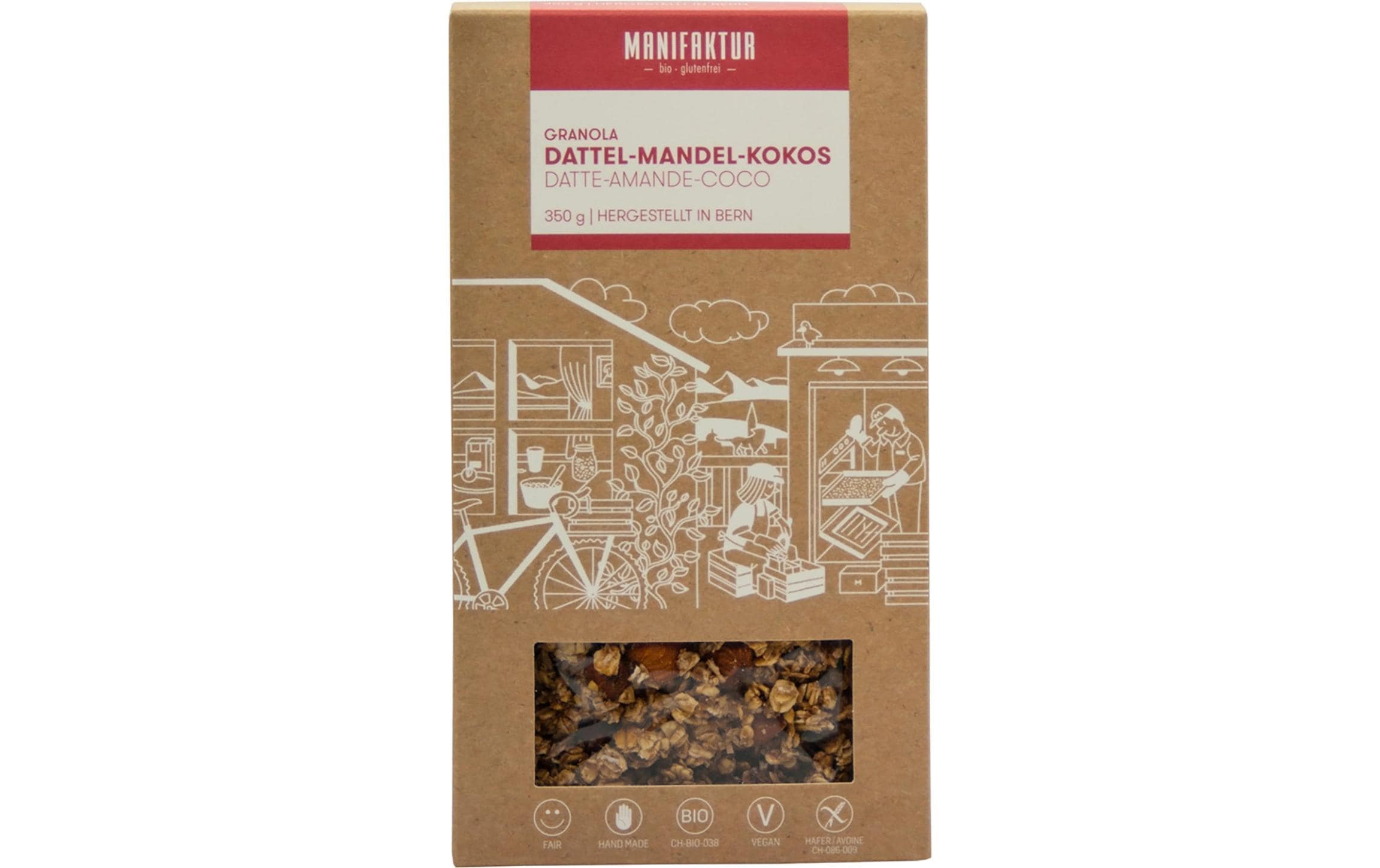 Manifaktur Cerealien Granola Datteln, Mandeln und Kokos 350 g