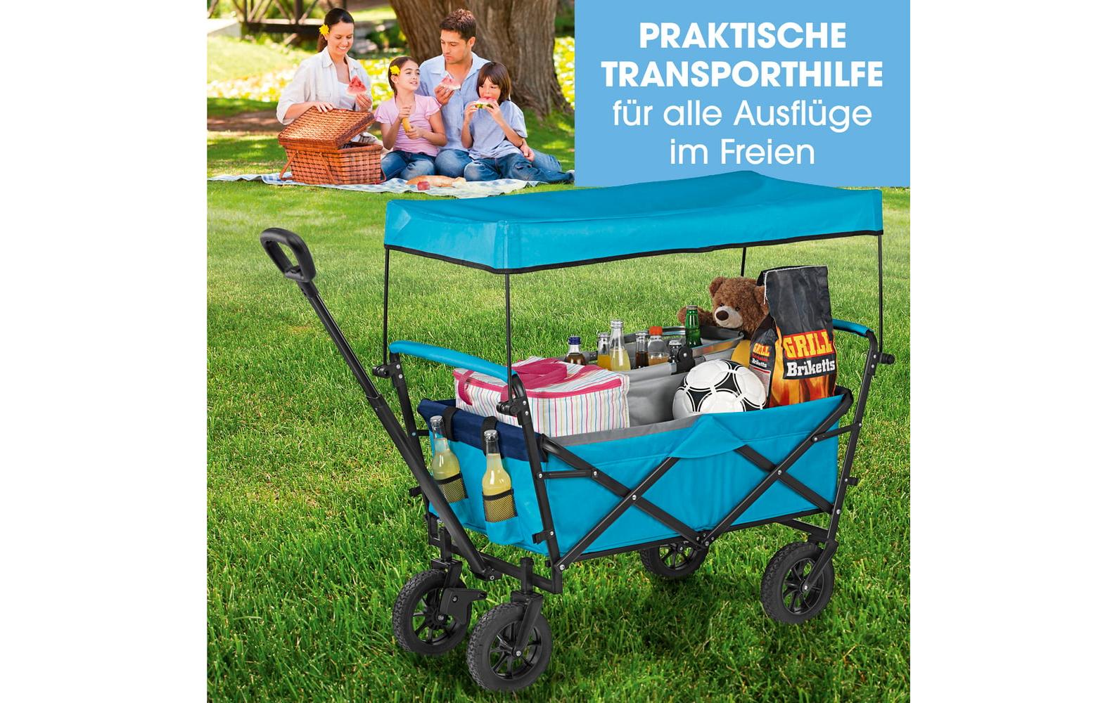 EASYmaxx Bollerwagen Blau