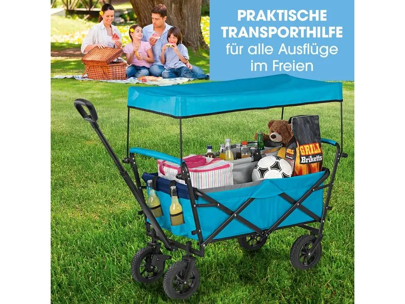 EASYmaxx Bollerwagen Blau