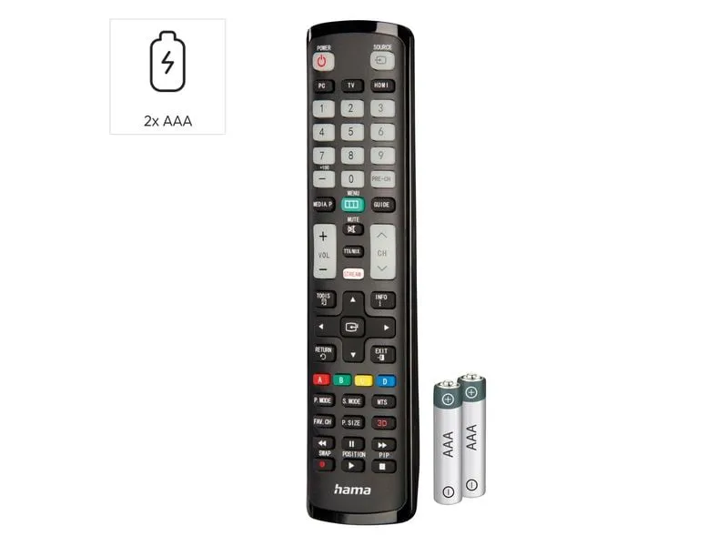 Hama Technics AG Universal-Fernbedienung IR lernfähig Hama Technics AG Universal-Fernbedienung IR lernfähig