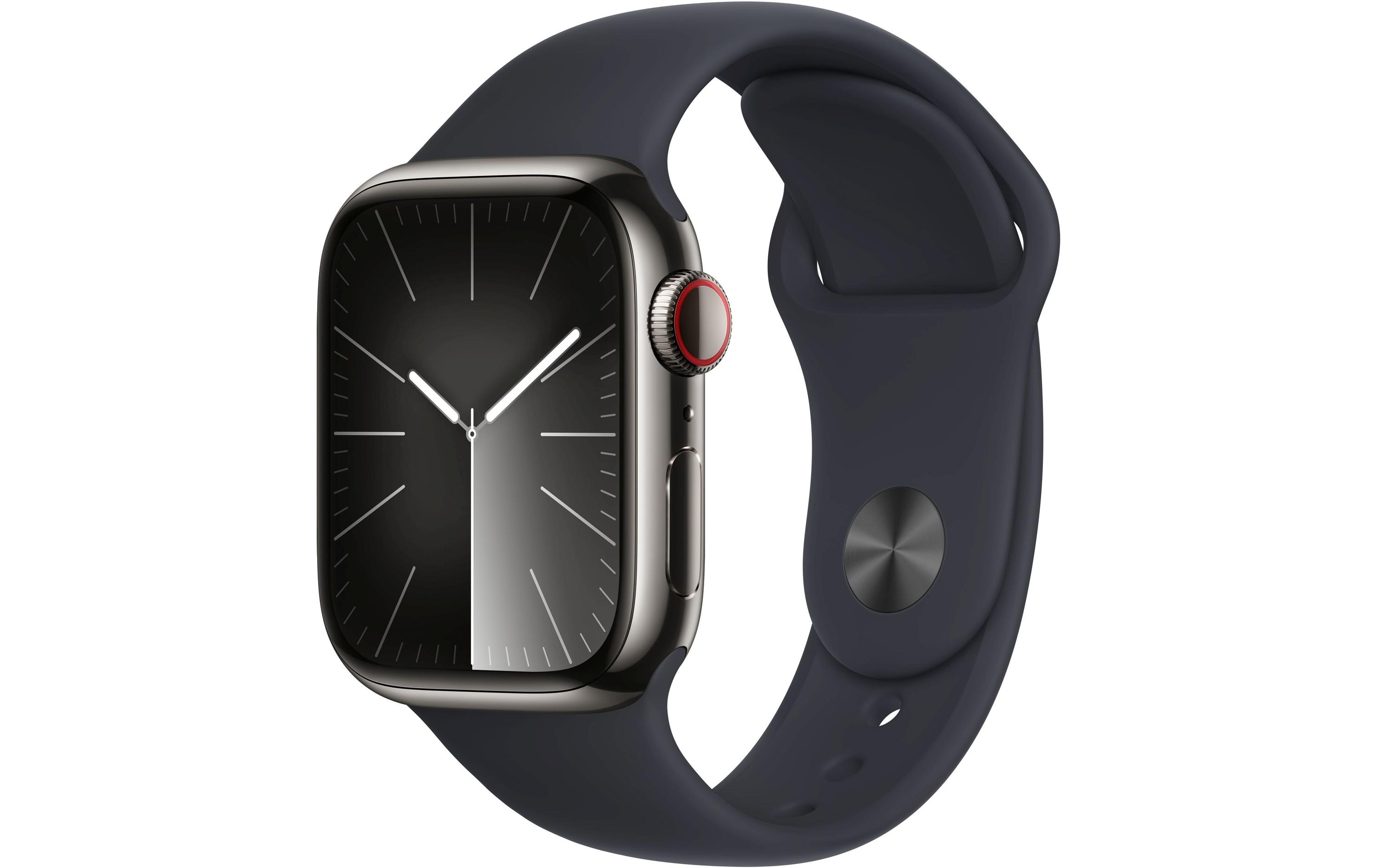 Apple Watch Series 9 41 mm LTE Graphit Sport Mitternacht M/L