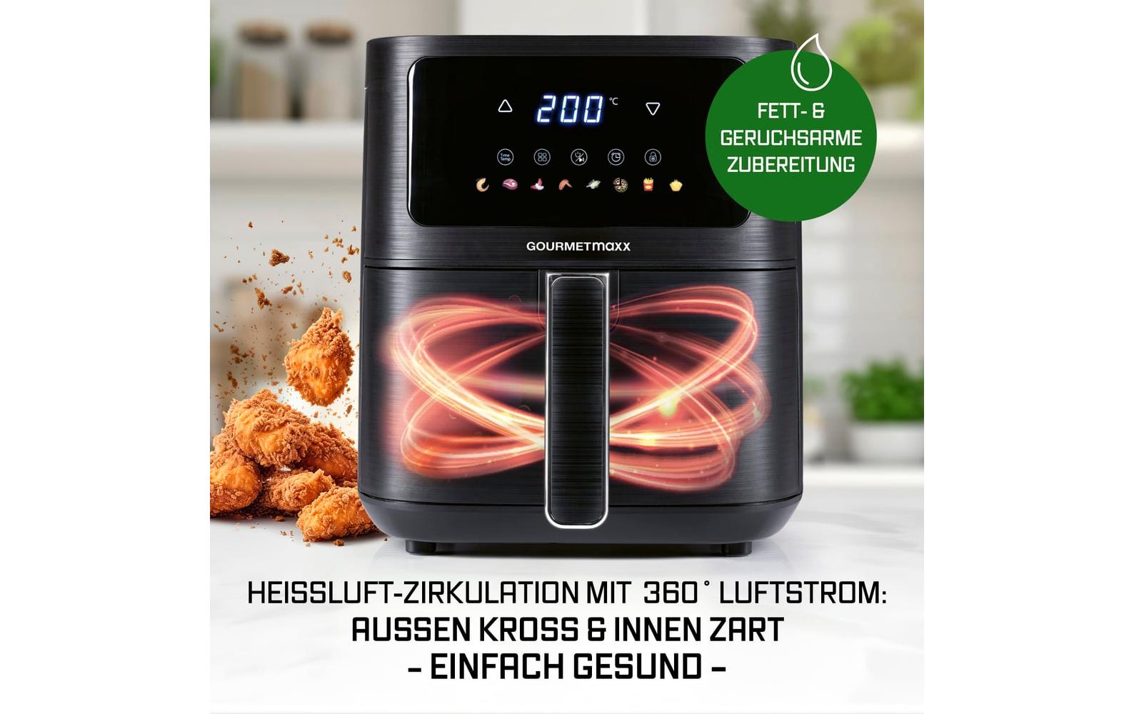 GOURMETmaxx Heissluft-Fritteuse AirGenius S 4.5 l