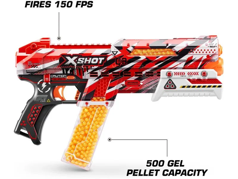 X-Shot Hyper Gel Clutch Blaster mit Gel-Kugeln – EN71 Series 1 X-Shot Hyper Gel Clutch Blaster mit Gel-Kugeln – EN71 Series 1