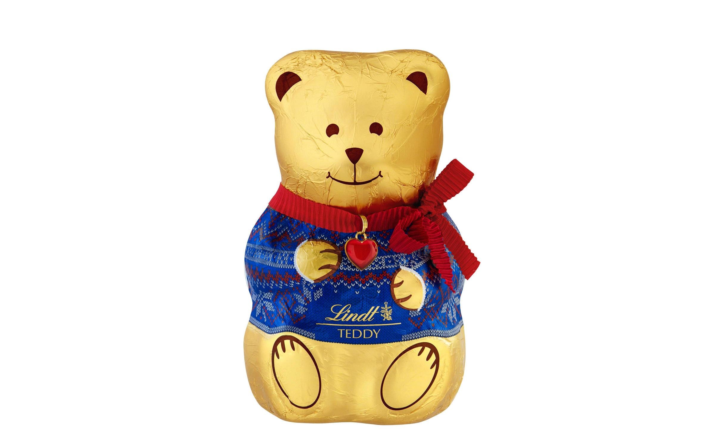 Lindt Schokolade Teddy Rot oder Blau Milch Weihnachten 200 g