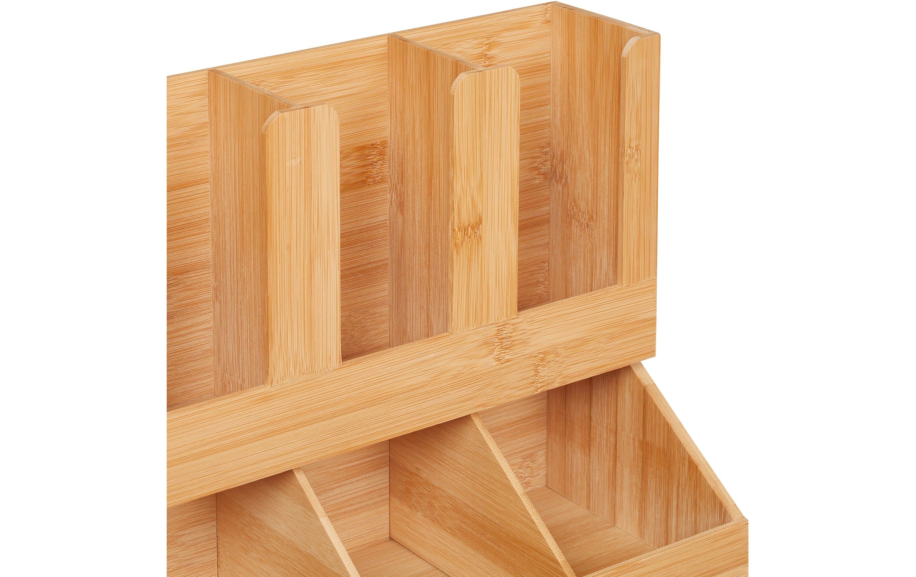 relaxdays Kaffee-Organizer mit 6 Fächern