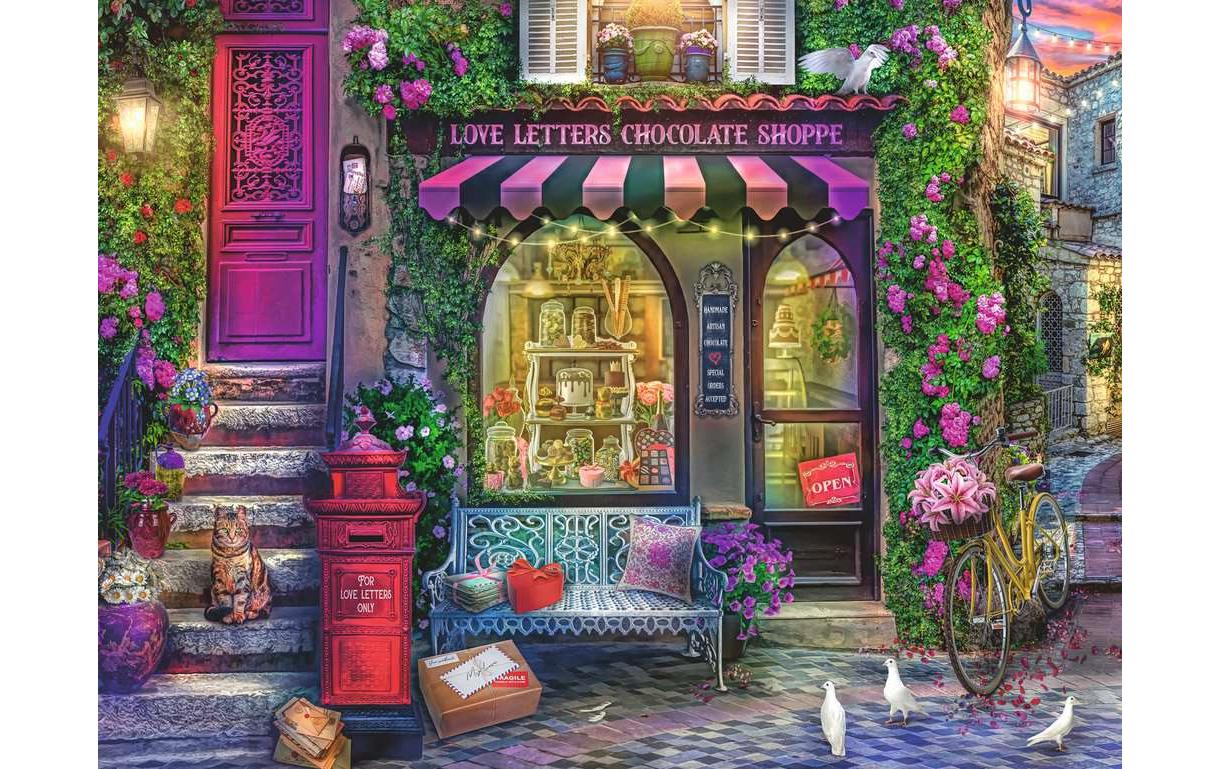 Ravensburger Puzzle Liebesbriefe und Schokolade
