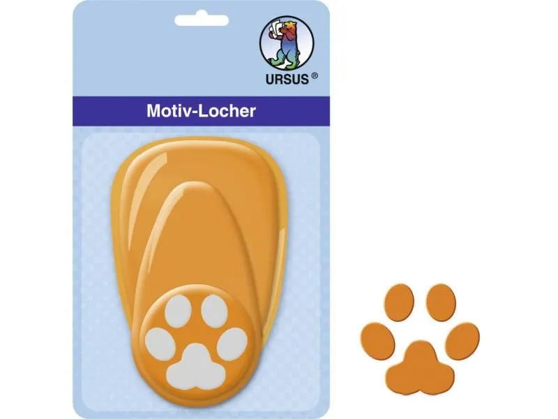 URSUS Motivstanzer Pfote mittel, 2.54 cm URSUS Motivstanzer Pfote mittel, 2.54 cm