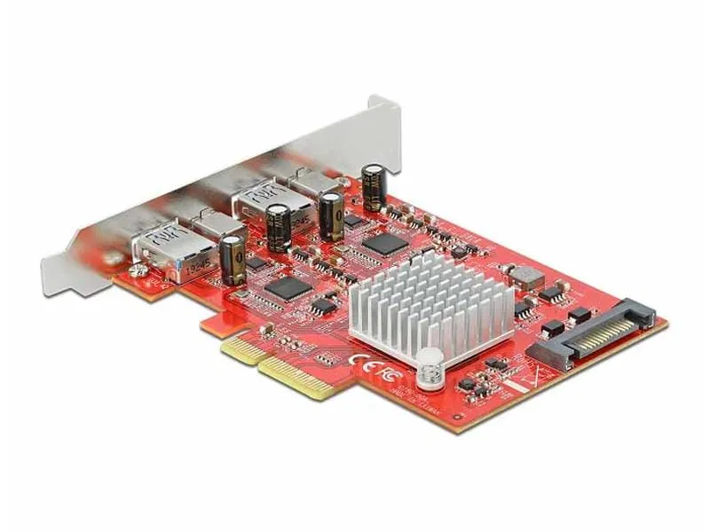 Delock PCI-Express-Karte 89041 USB 3.1 Gen2 - 2x USB-A + 2x USB-C Delock PCI-Express-Karte 89041 USB 3.1 Gen2 - 2x USB-A + 2x USB-C