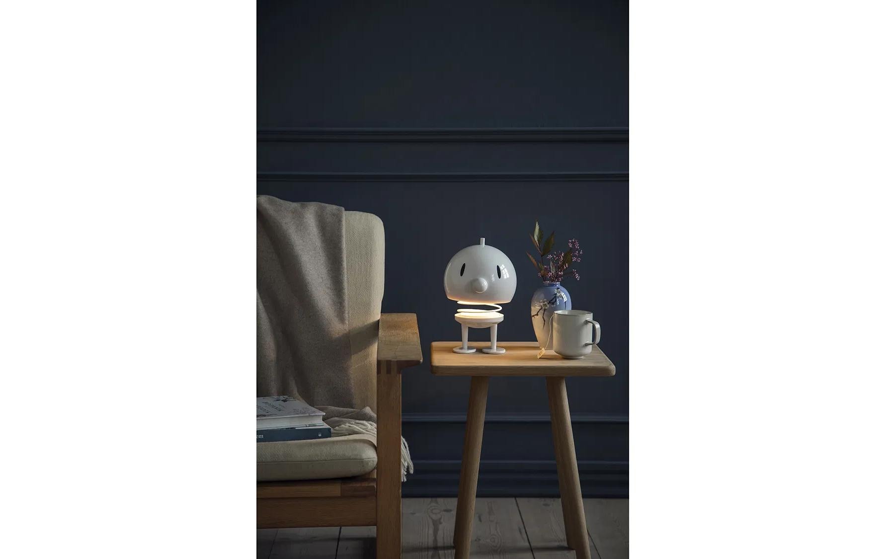 Hoptimist Tischleuchte Bumble Weiss, XL ABS/Stahl, 15 x 23 cm