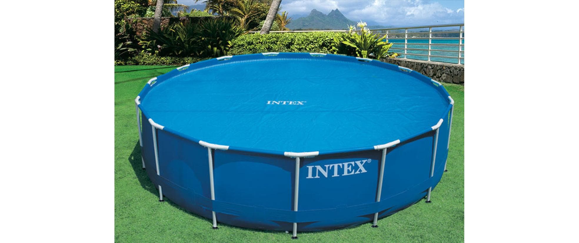Intex Pool-Abdeckplane Ø 457 cm Solar