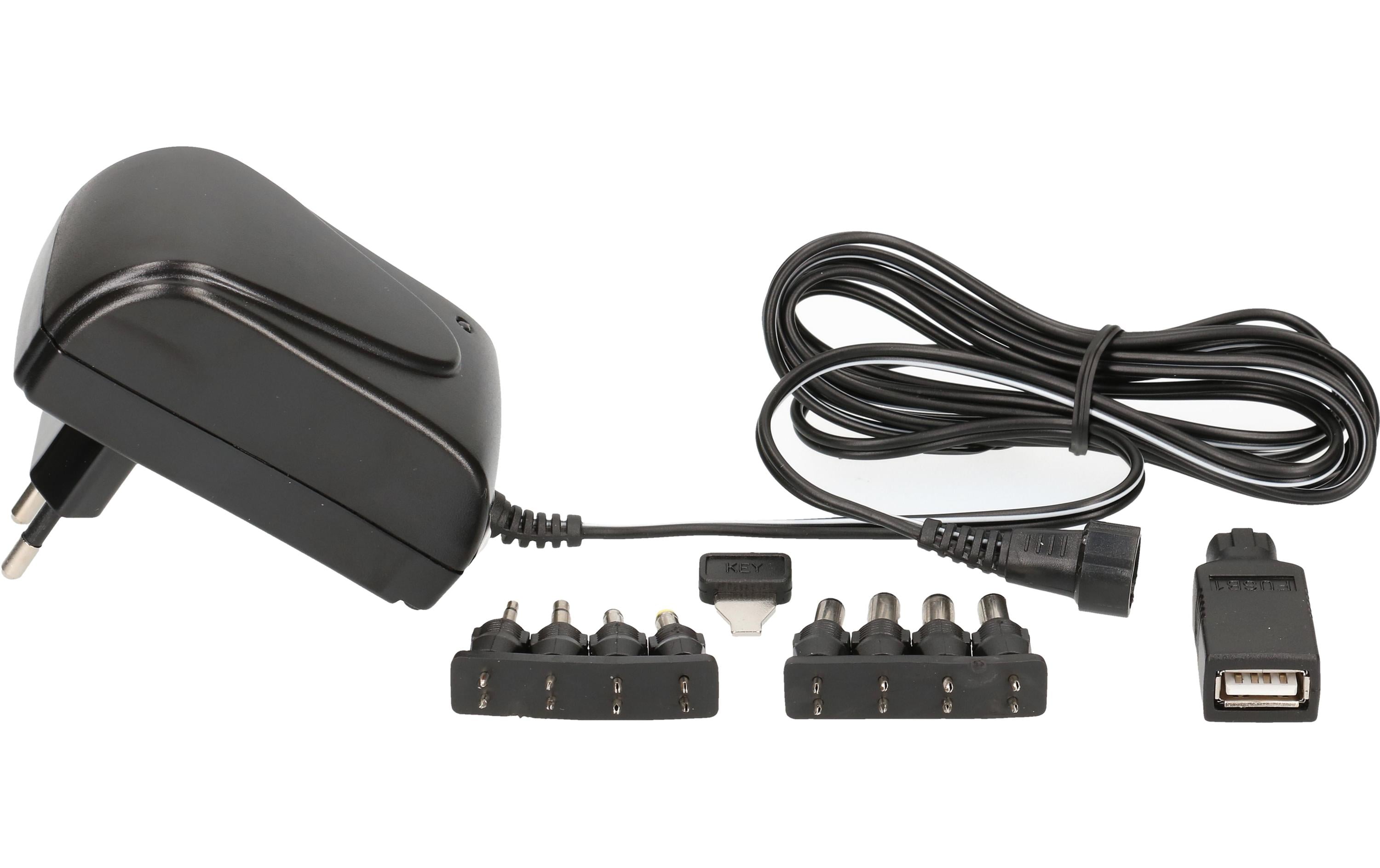 Max Hauri Steckernetzteil Universal 18 W, 3 - 12 V, 1500 mA