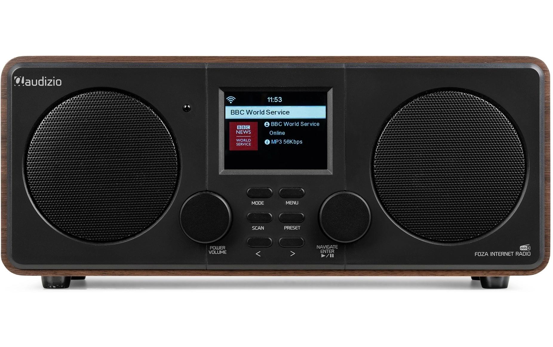 Audizio DAB+ Radio Foza Braun/Schwarz
