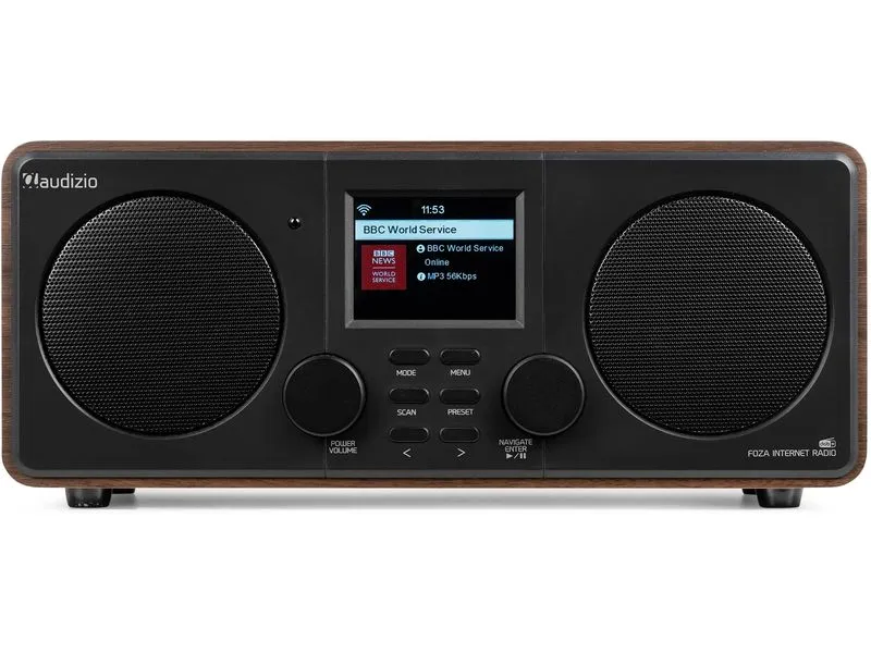 Audizio DAB+ Radio Foza Braun/Schwarz Audizio DAB+ Radio Foza Braun/Schwarz
