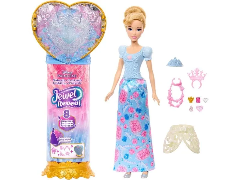 Disney Princess Spielset Jewel Reveal Cinderella -Puppe Assortiert Disney Princess Spielset Jewel Reveal Cinderella -Puppe Assortiert