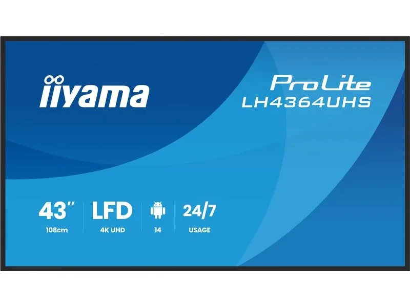 iiyama Public Display ProLite LH4364UHS-B1AG 43 iiyama Public Display ProLite LH4364UHS-B1AG 43