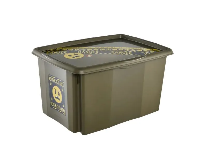 keeeper Karolina Emoji Danger PP Olivgrün 45 l 40 x 55.5 x 30 cm