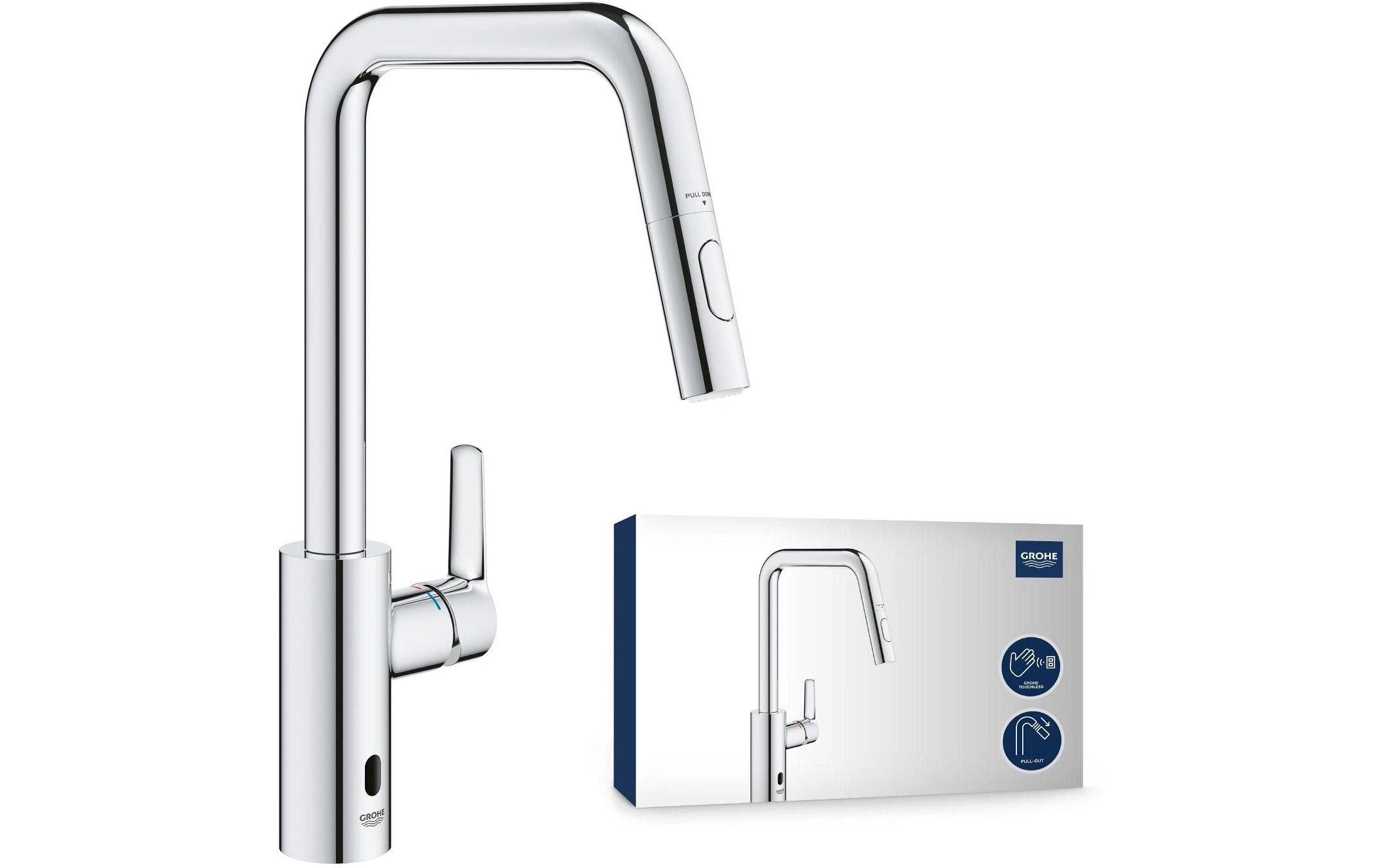 GROHE Küchenarmatur Start 3/8, Messing, herausziehbar