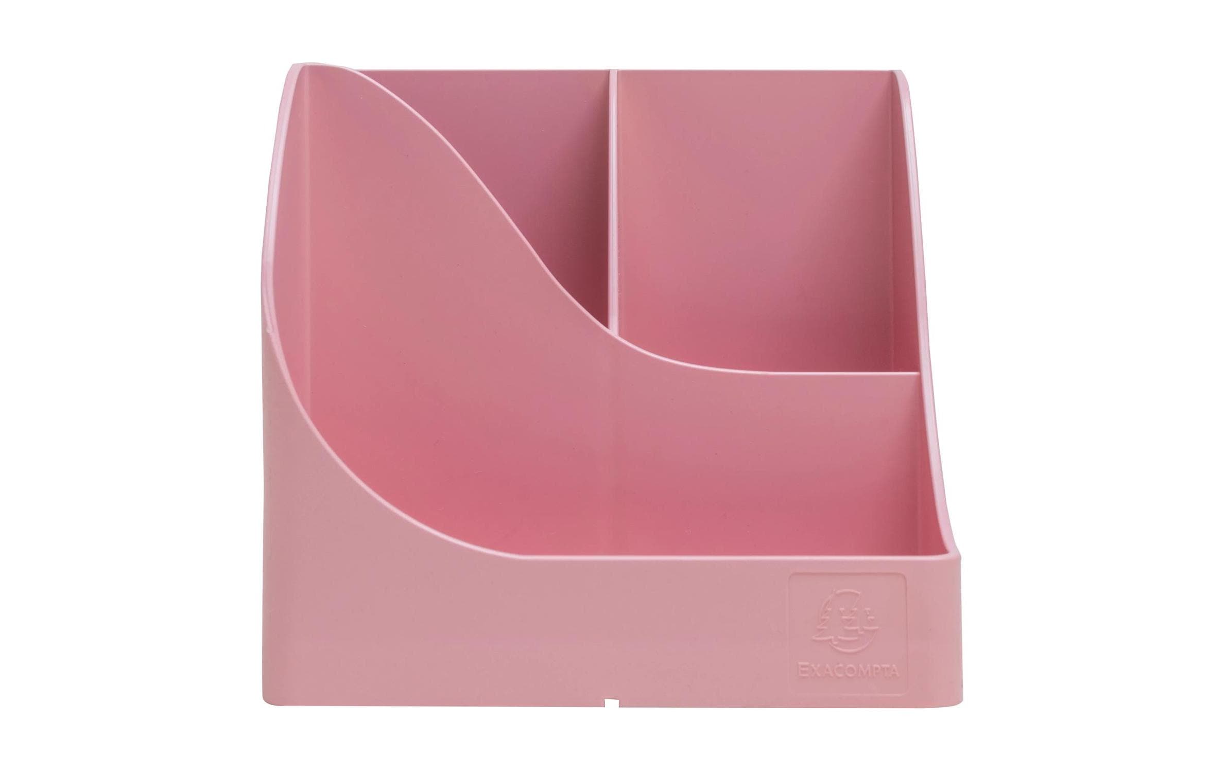 Exacompta Stiftehalter Pen Wave AutentiK, 5 Fächer, Bonbonrosa