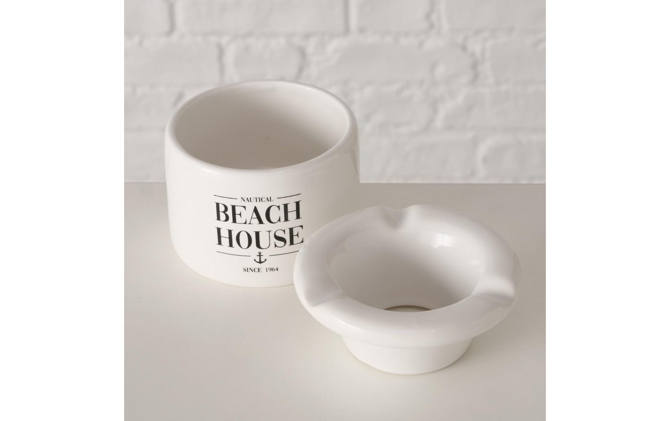 Boltze Aschenbecher Beach Weiss