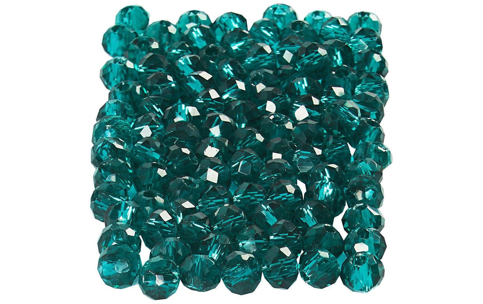 Creativ Company Glasschliffperlen 3 mm x 4 mm Türkis