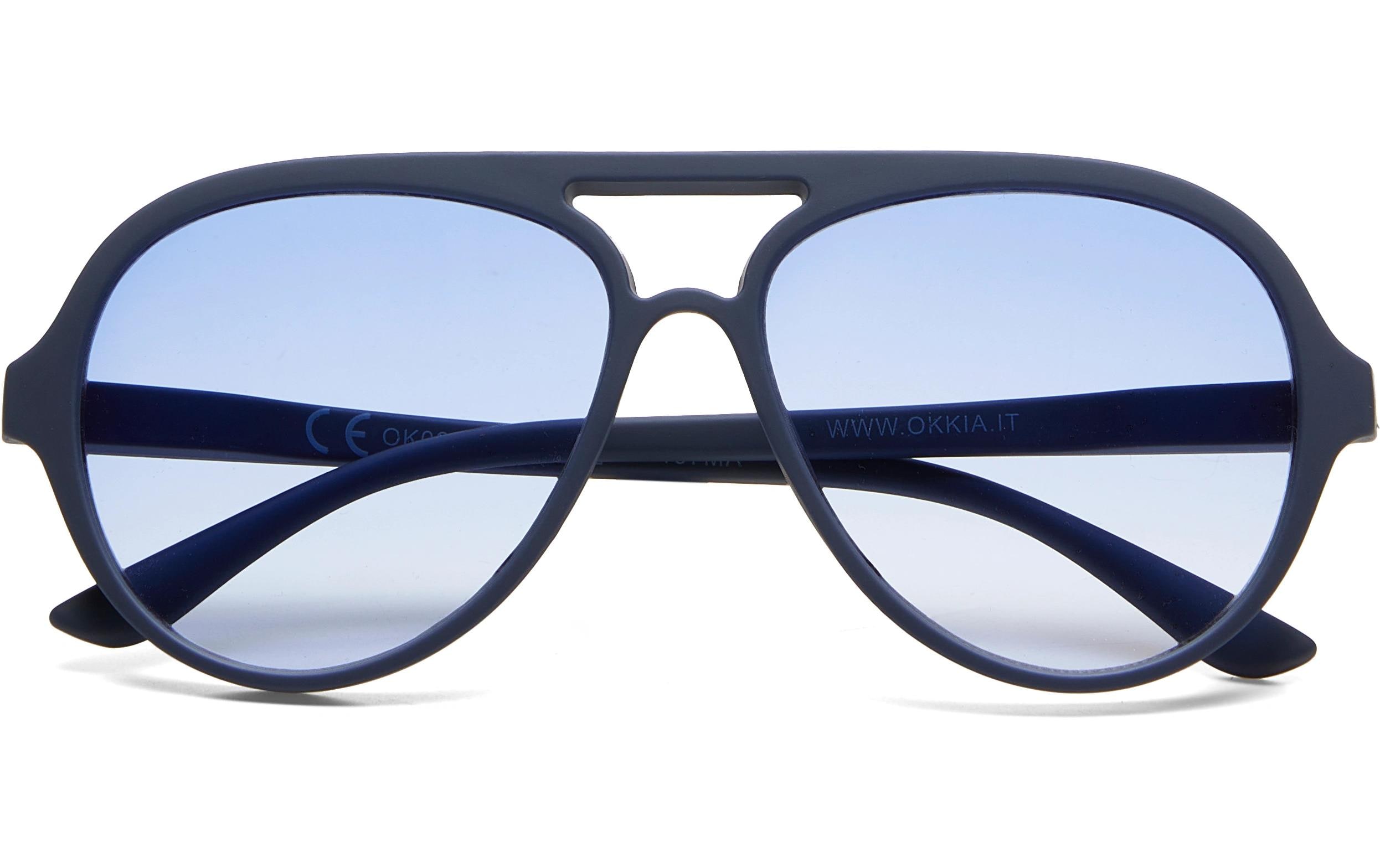 OKKIA Sonnenbrille Alessio Midnight, Blue Lens